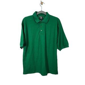 Galaxy by Harvic Mens SS Pique Polo Shirts Uniform Fitted in Kelly Green Size XL